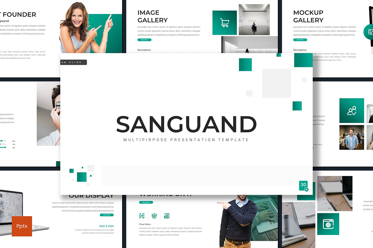 Sanguand - Powerpoint Template, a Presentation Template by inspirasign