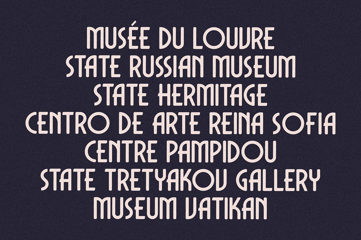 Dechor Rothen Modern Art Deco Font, a Sans Serif Font by Storytype Studio (Photo 8 of 15)