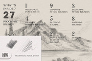 Graphite Pencils Procreate Brushes, a Brush Add-On by GRANCI STUDIOS (Thumbnail 2 of 9)