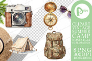 Vintage Summer Camp Sublimation, a Decorative Illustration by Artnoy (Thumbnail 16 of 18)
