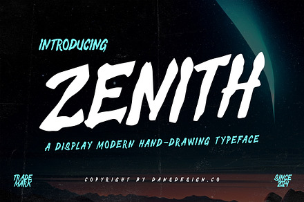 Zenith Hand Drawing Graffiti Marker, a Blackletter Font by dansdesign