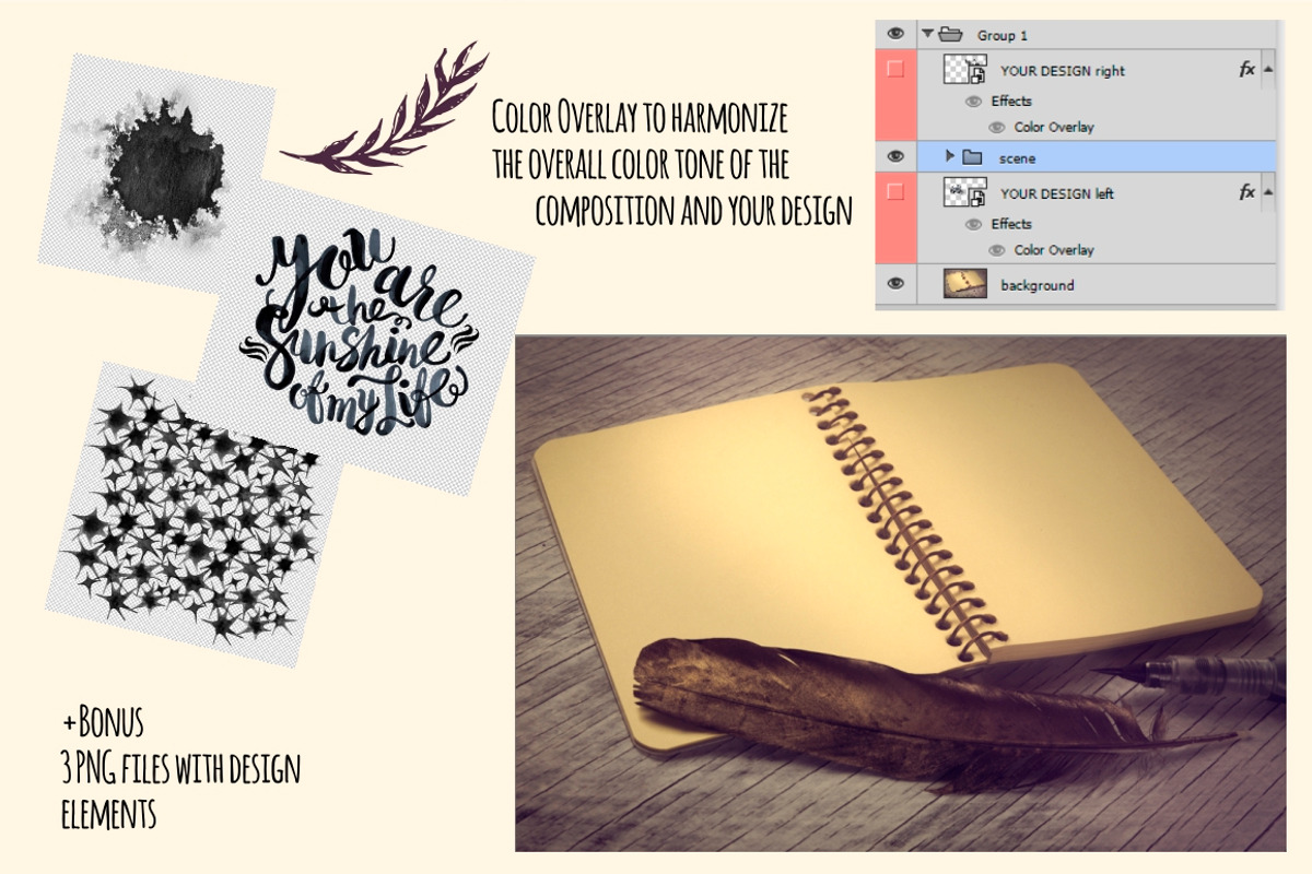 Ink Lettering Sketchbook Mockup, a Books & Magazine Mockup by Seamless and more stuff (Photo 3 of 3)