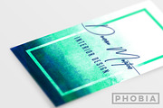Watercolor Business Card Template, a Business Card Template by Phobia Creative (Thumbnail 2 of 2)