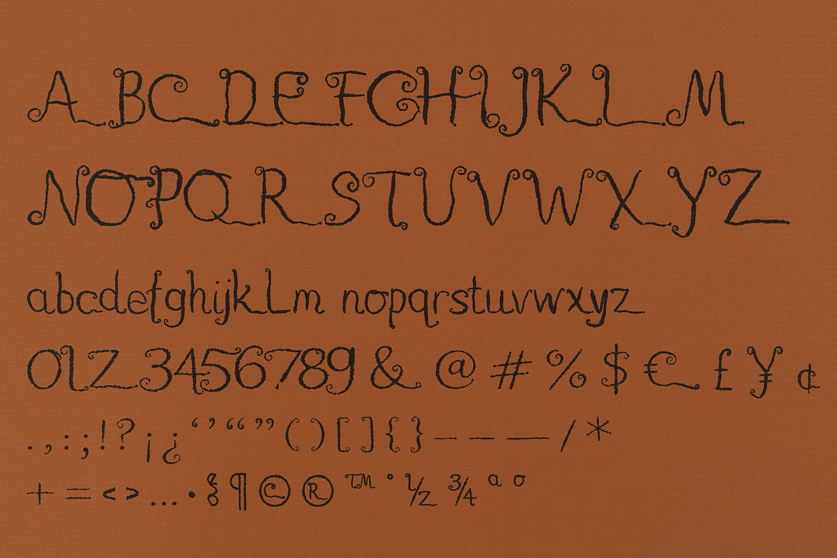 Geranium - Whimsical Hand‑Drawn Font, a Handwritten Font by Lilithcollageart (Photo 9 of 9)