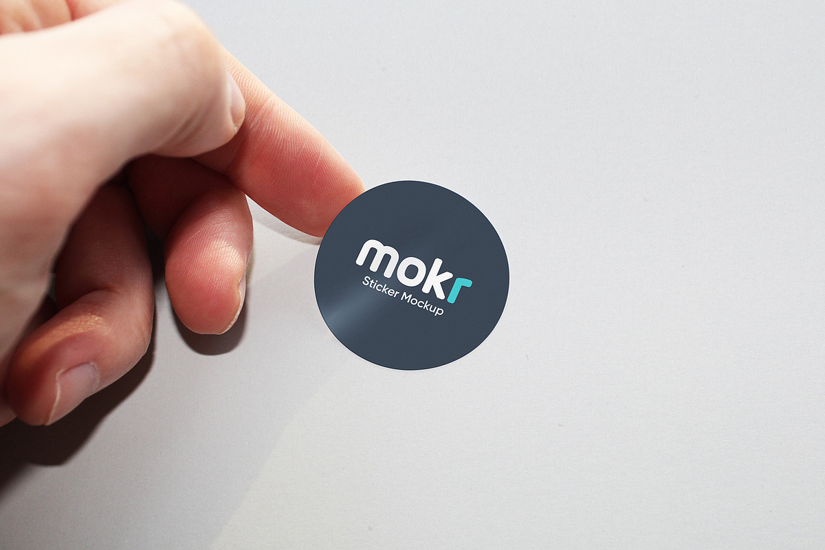 Sticker Mockup, a Merchandise Mockup by Mokr (Photo 9 of 12)