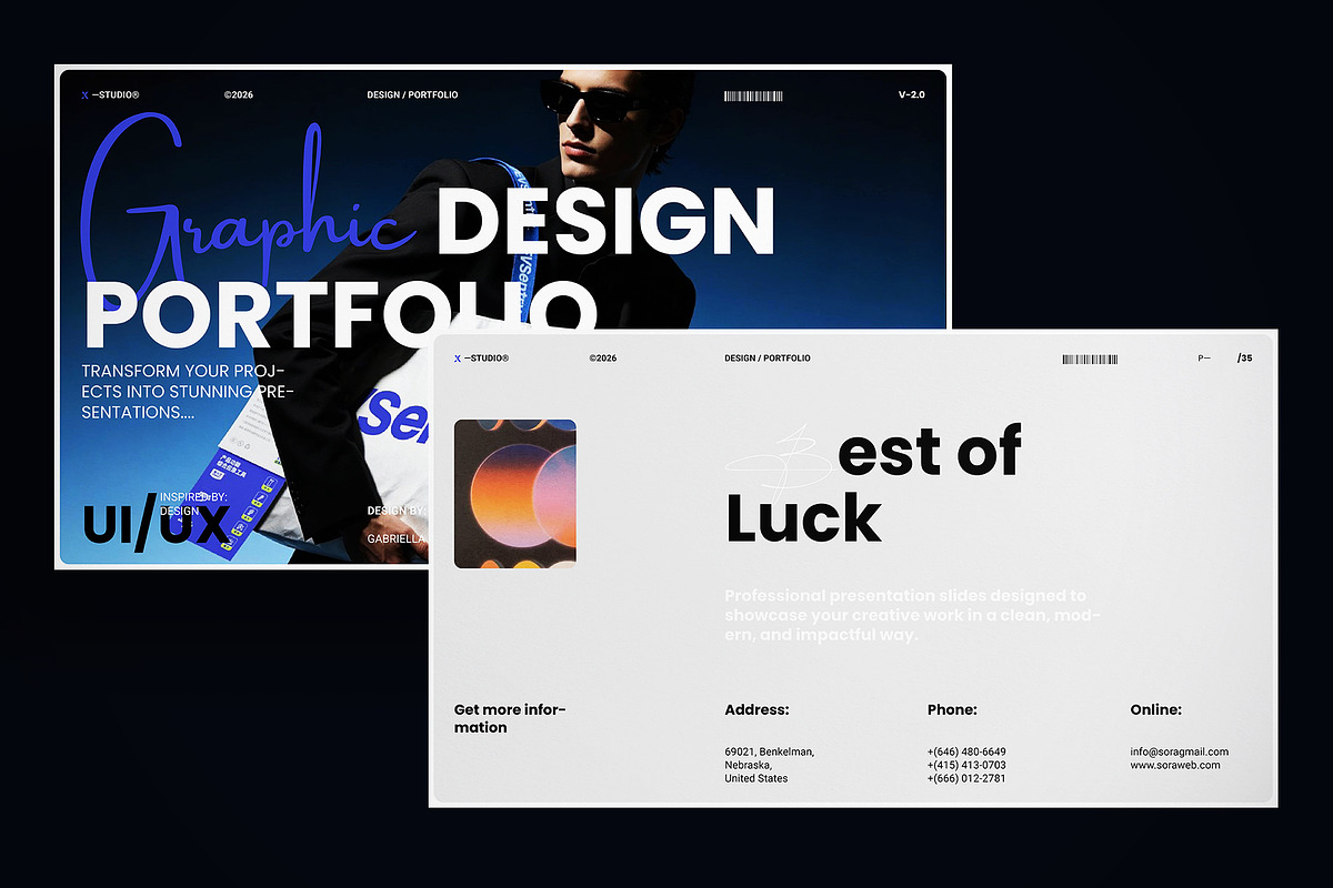 Minimal Design Portfolio Template, a Presentation Template by Studio Monova (Photo 19 of 19)