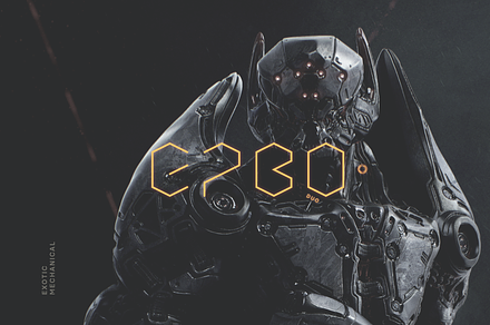 EPBO Scifi Futuristic Font, a Font by baqoos