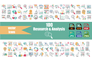 Research & Analysis Icon Pack, an Outline Icon by Vector Portal (Thumbnail 1 of 5)