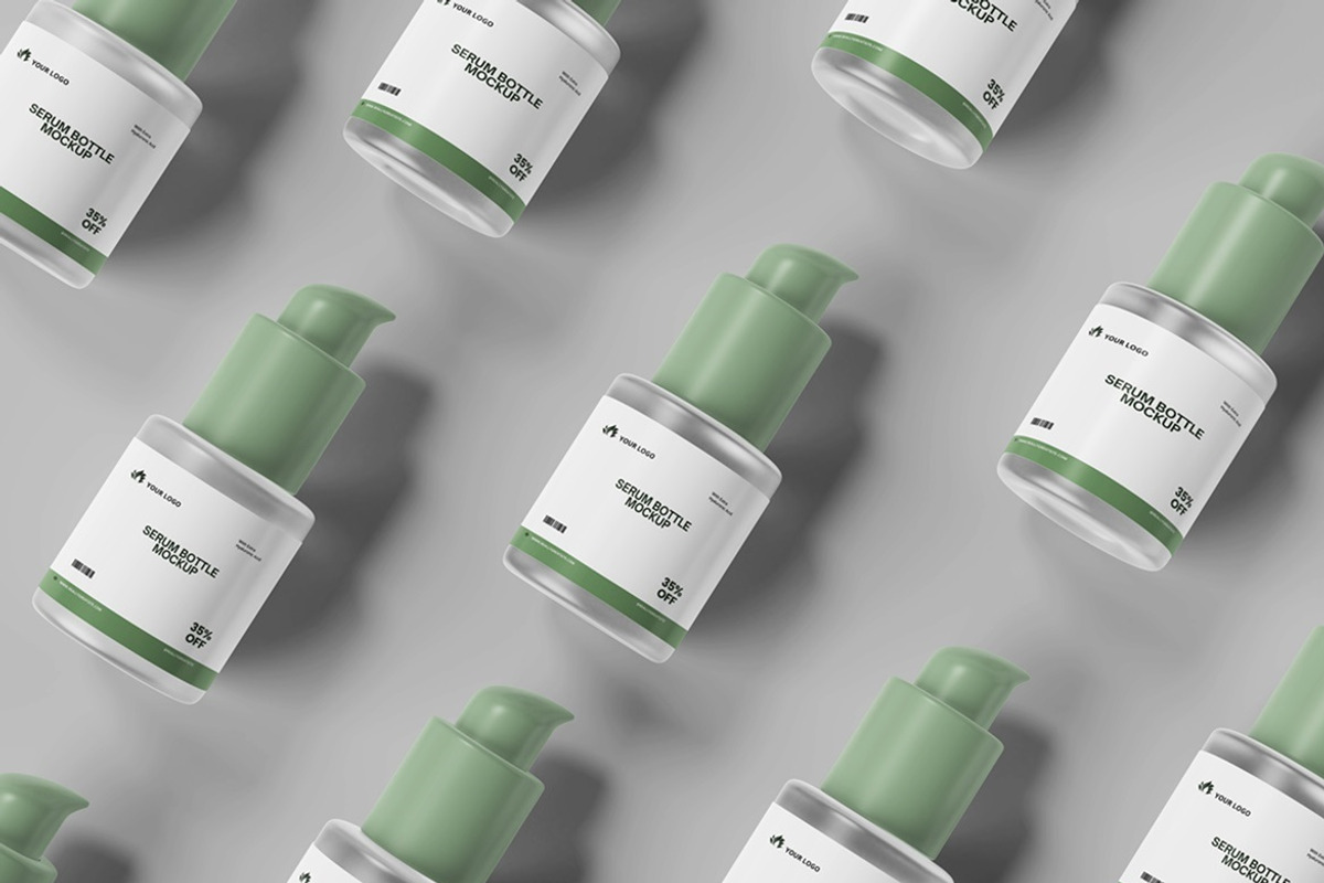 Serum Bottle Packaging Mockup, a Packaging Mockup by Tokobeta (Photo 7 of 9)