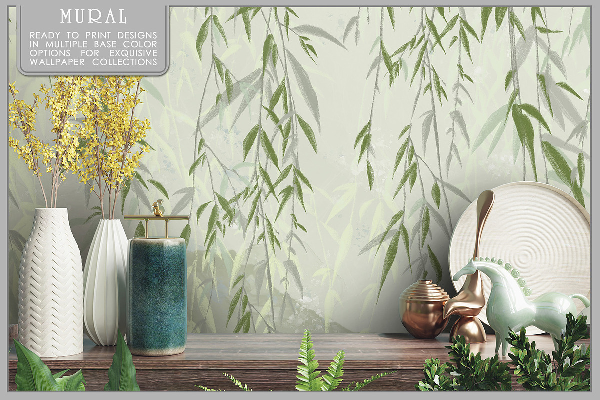 Fresco collection Green Veil, a Wallpaper Graphic by Natalia0307 (Photo 6 of 13)
