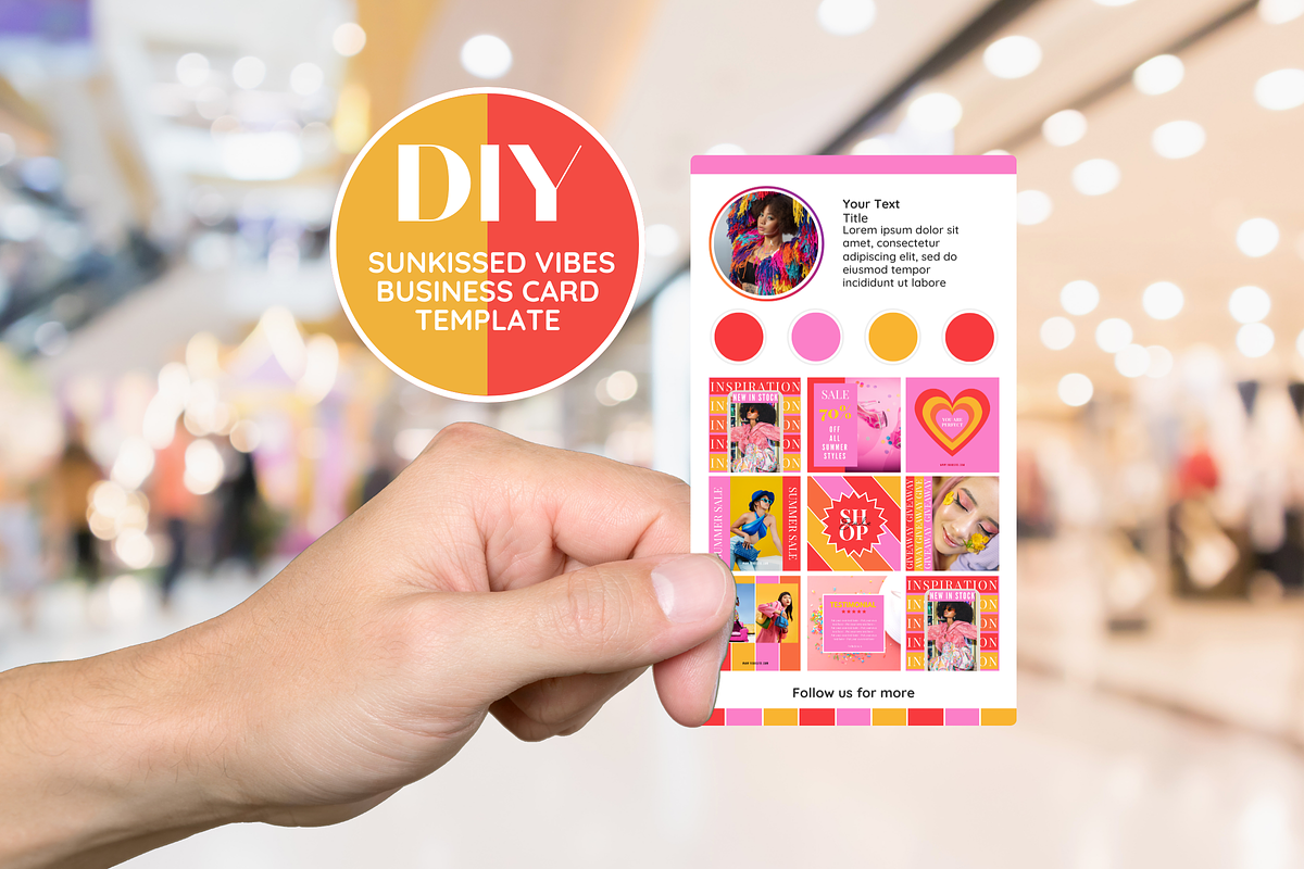 Business Card Template - Colorful, a Business Card Template by SunshineStudioBoutique (Photo 3 of 9)
