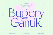 Bugery Gantik – Thin Sans Serif