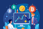 businessmen analyzing financial, a Person Illustration by SouravDesign (Thumbnail 2 of 3)