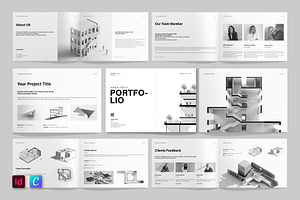 Architecture Portfolio | Canva, a Brochure Template by ElvinPrint