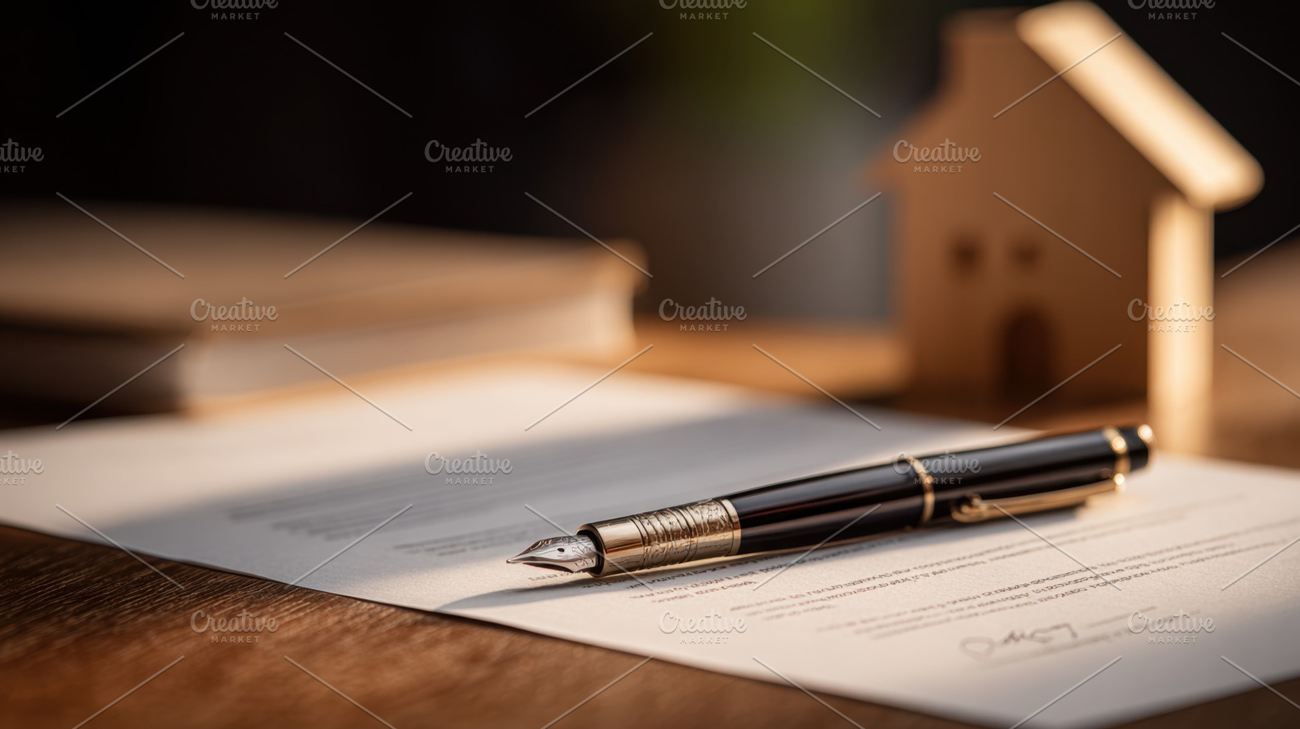 Signed contract on a wooden table, a Photo by Beautiful things