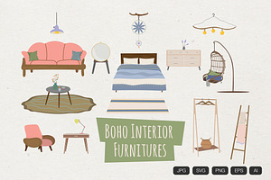 23 Boho Interior Furnitures