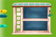 Game wooden shelf windows set, a Templates & Theme by julia_musdotter (Thumbnail 3 of 20)