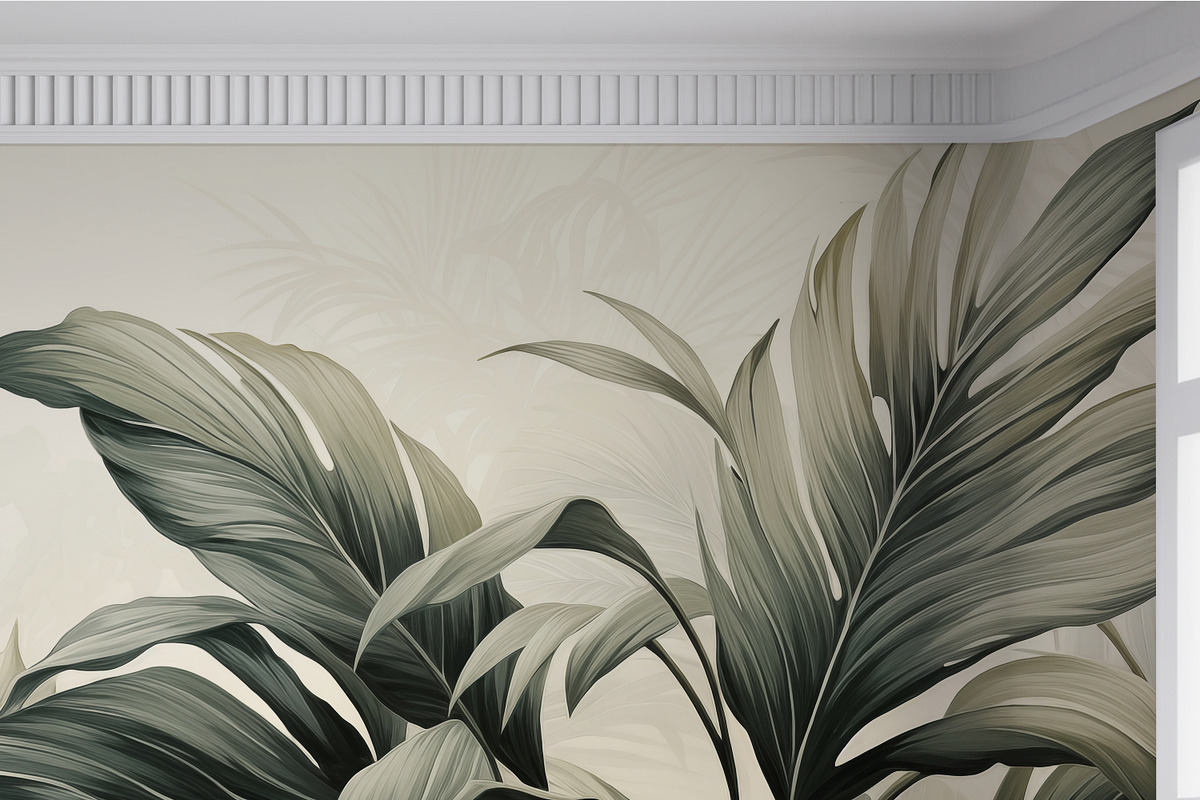 Tropical Plants Landscape Wallpaper, a Wallpaper Graphic by Muzi pear studio (Photo 5 of 12)