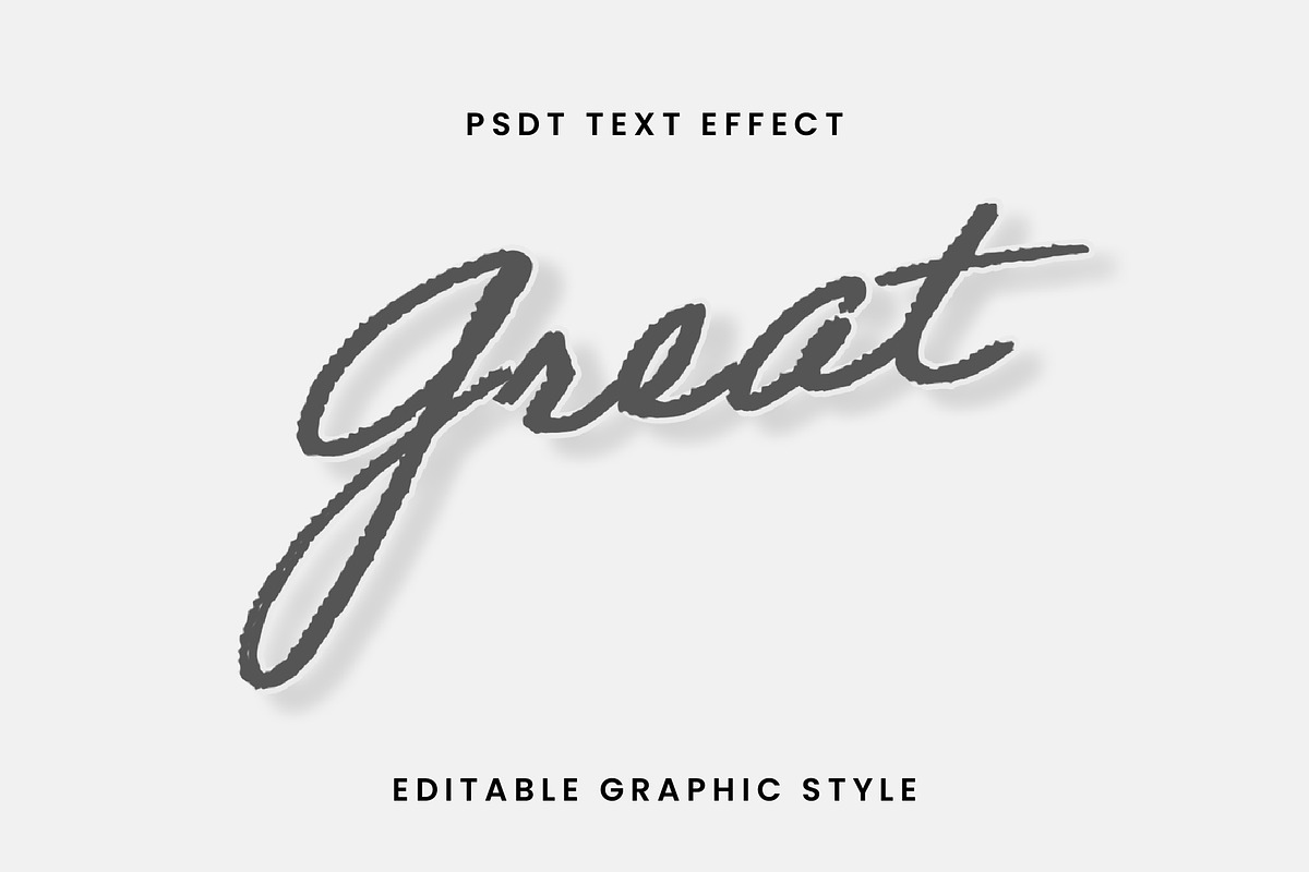 Pencil Script 3D Text Effect
