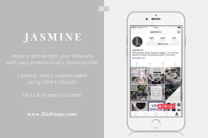 Jasmine, Styled Instagram Templates