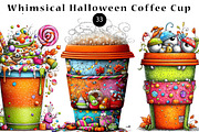 Whimsical Halloween Coffee Cup, a Seasonal Illustration by CreationArt (Thumbnail 1 of 5)