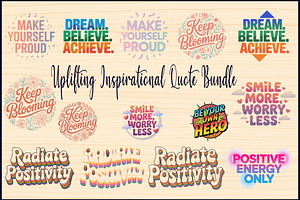 Brightly Colored Affirmation Design, an Object Graphic by Designs_River