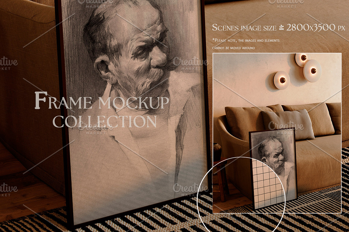 Japandi Frame Mockup 4 in 1 Bundle, a Household Mockup by LAMIA DESIGN (Photo 9 of 19)
