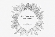 “Charm” Tropical Leaves Lineart, an Illustration by Sense Library (Thumbnail 16 of 23)