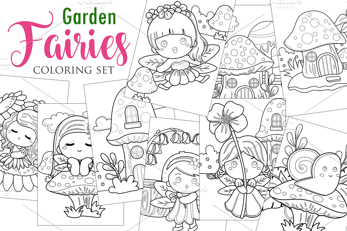 Baby and toys kids & adult coloring, a Graphic by Peekadillie Art (Photo 1 of 2)