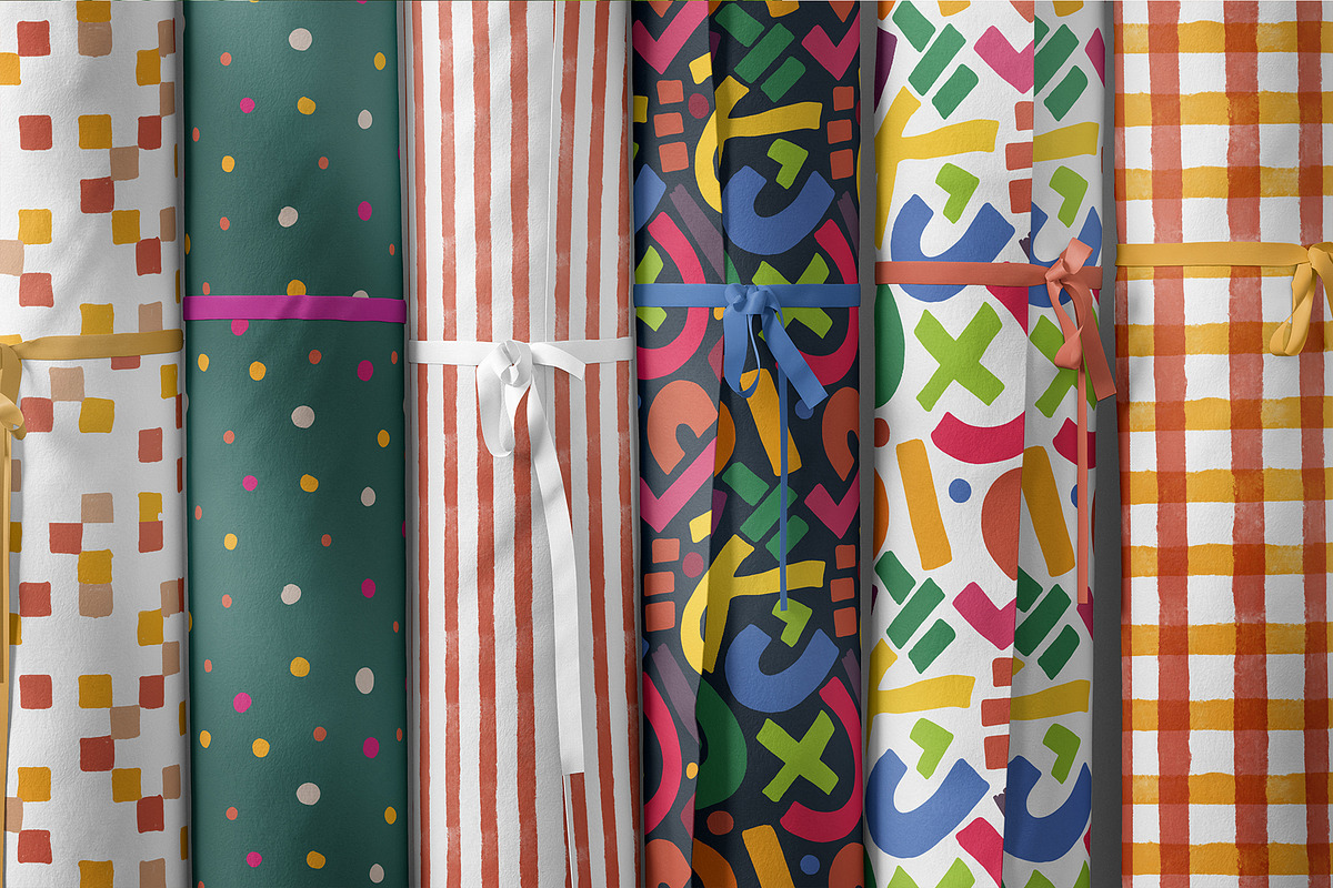Retro Abstract Geometric Patterns, a Pattern Graphic by Sonulkaster (Photo 3 of 6)