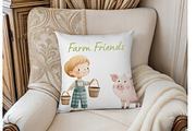 Little Farm Watercolor Clipart, an Illustration by MockupWizard (Thumbnail 7 of 7)