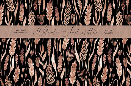 Wheat field seamless pattern, a Pattern Graphic by SirenaArt