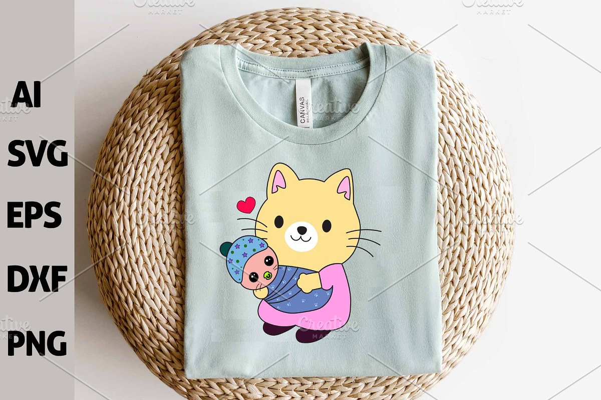 Funny Household Kawaii Cat Clipart, an Animal Illustration by ARTify Illustrations (Photo 7 of 9)