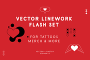 LOVECORE :: Linework flash set, an Object Graphic by V2.GRAPHICS (Thumbnail 4 of 9)
