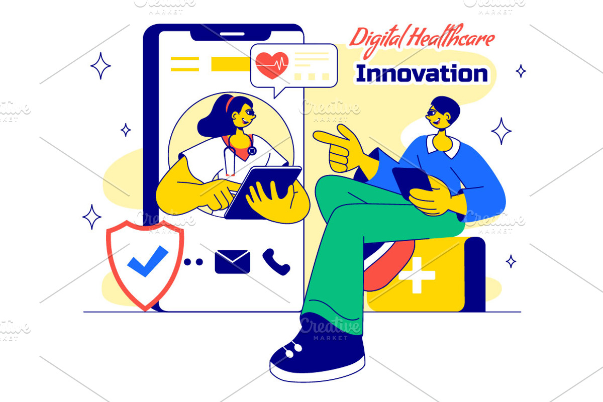 10 Digital Healthcare Innovation, a Healthcare Illustration by denayunebgt (Photo 4 of 4)