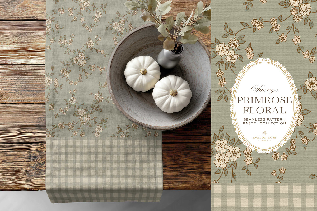 Vintage Ditsy Floral Pastel Patterns, a Pattern Graphic by Eclectic Anthology (Photo 13 of 13)