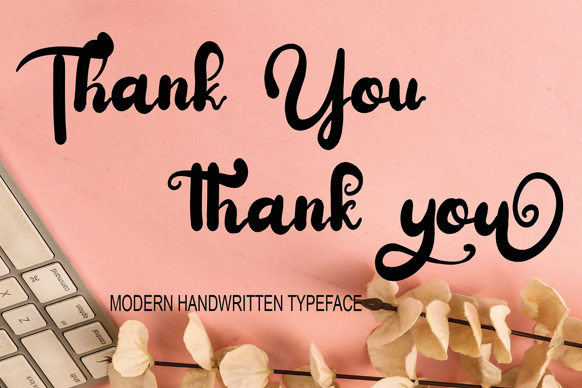 Bunga, a Script Font by Canden Meutuah (Photo 8 of 8)