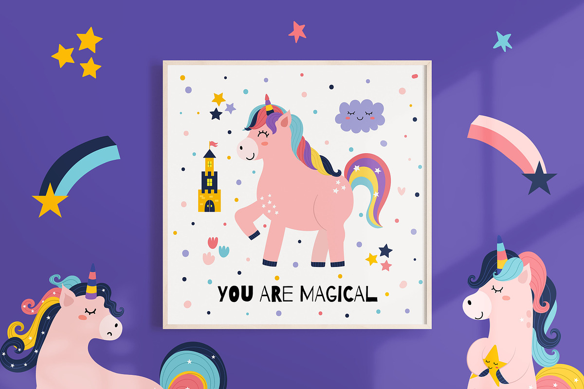 Unicorns Clipart Collection, an Animal Illustration by Gulnara Sabirova (Photo 16 of 20)