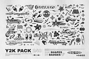 Y2K 240 Shapes Badges Graphic Styles, a Graphic by Vanzyst (Thumbnail 1 of 13)