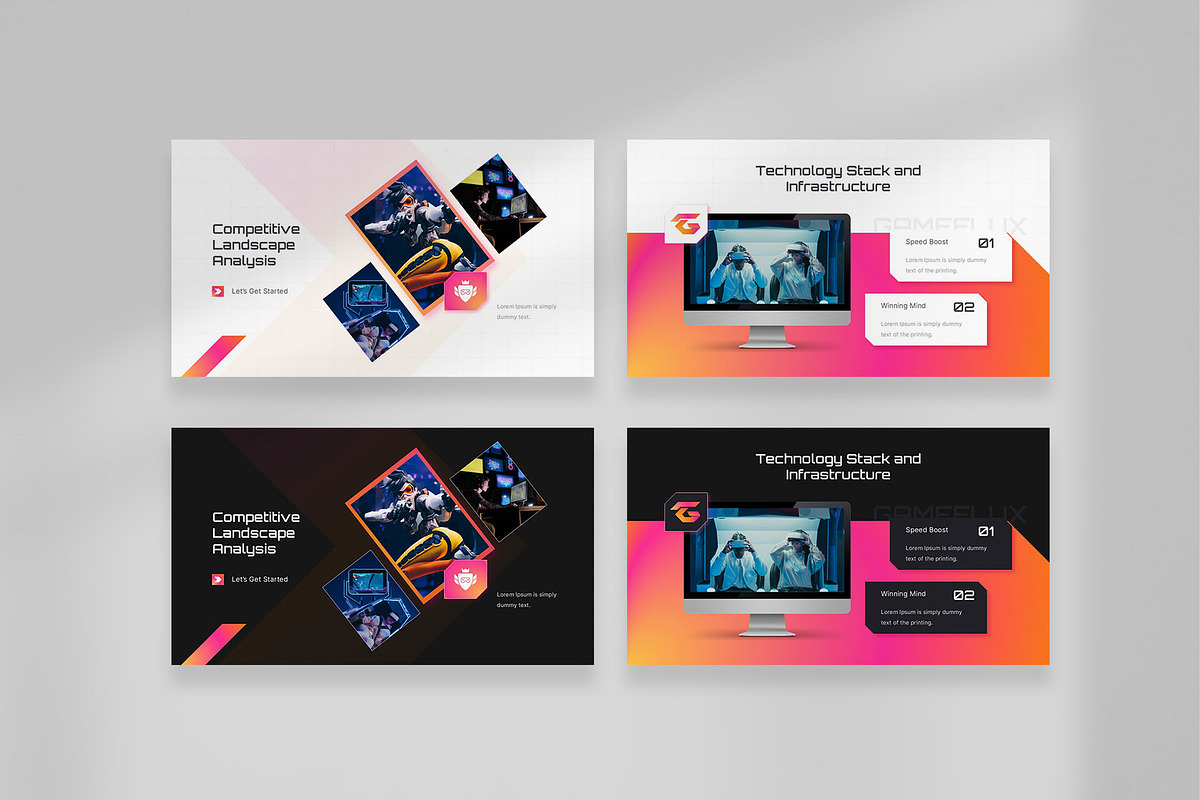 Futuristic E-Sport Gaming PowerPoint, a Presentation Template by New Coral Design (Photo 4 of 6)