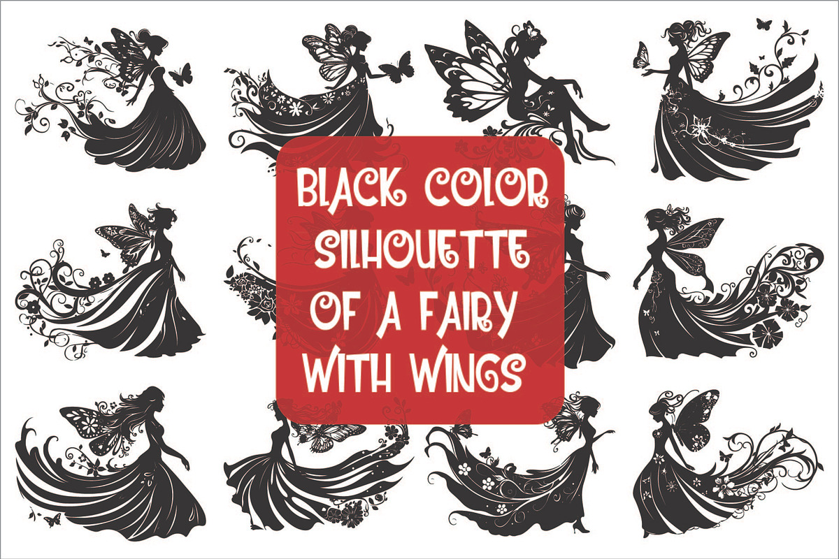 Silhouette of a fairy with delicate, an Illustration by Amazin_art (Photo 1 of 13)