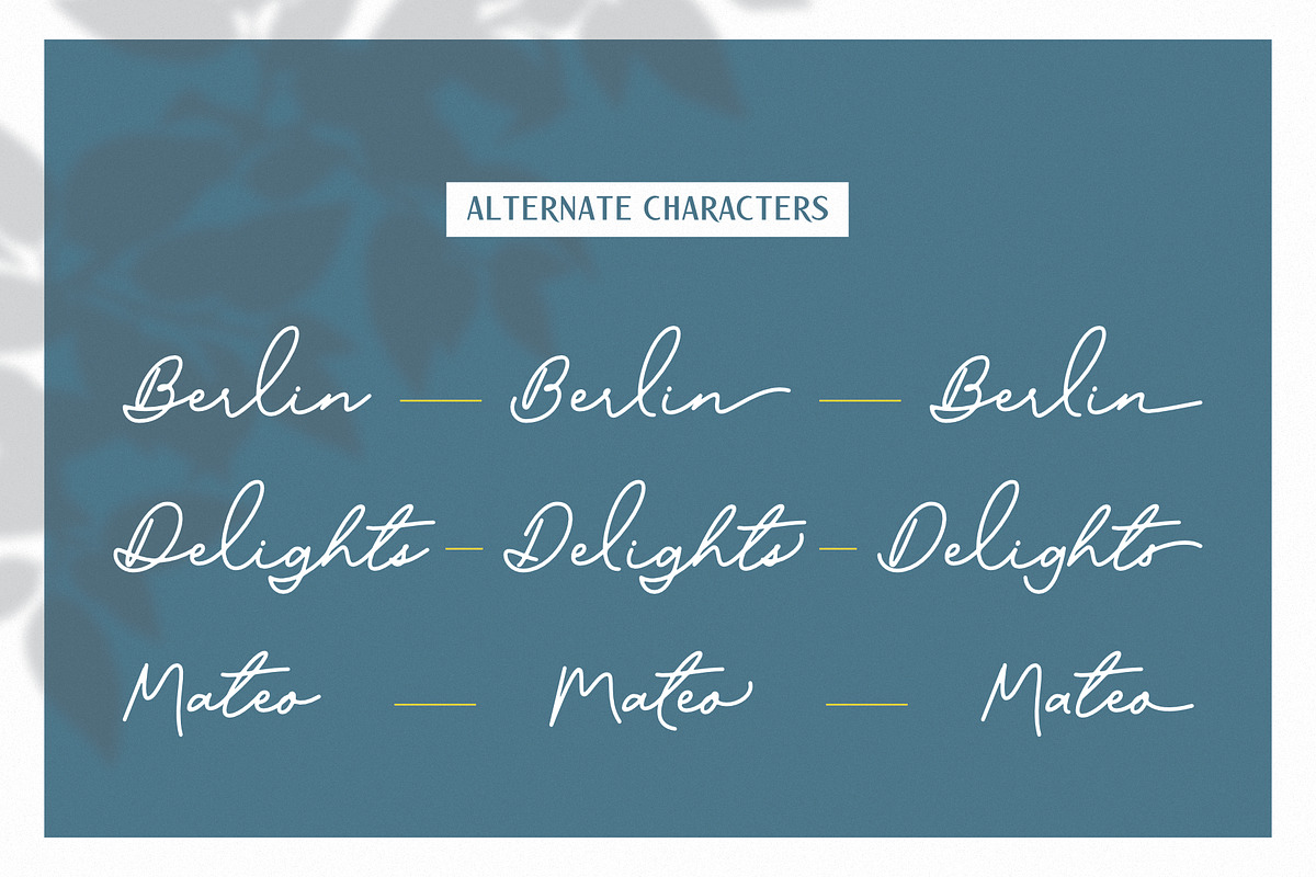 Prague Signatures // Font Duo preview 4