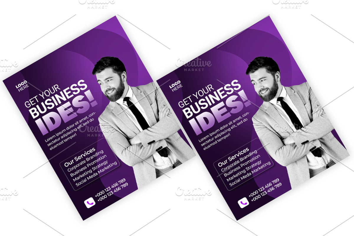 Business Social Media Flyer Template, a Social Media Template by Artonix (Photo 3 of 3)