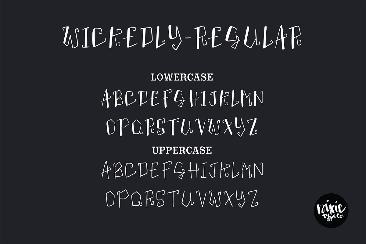 WICKEDLY a Decorative Halloween Font preview 2