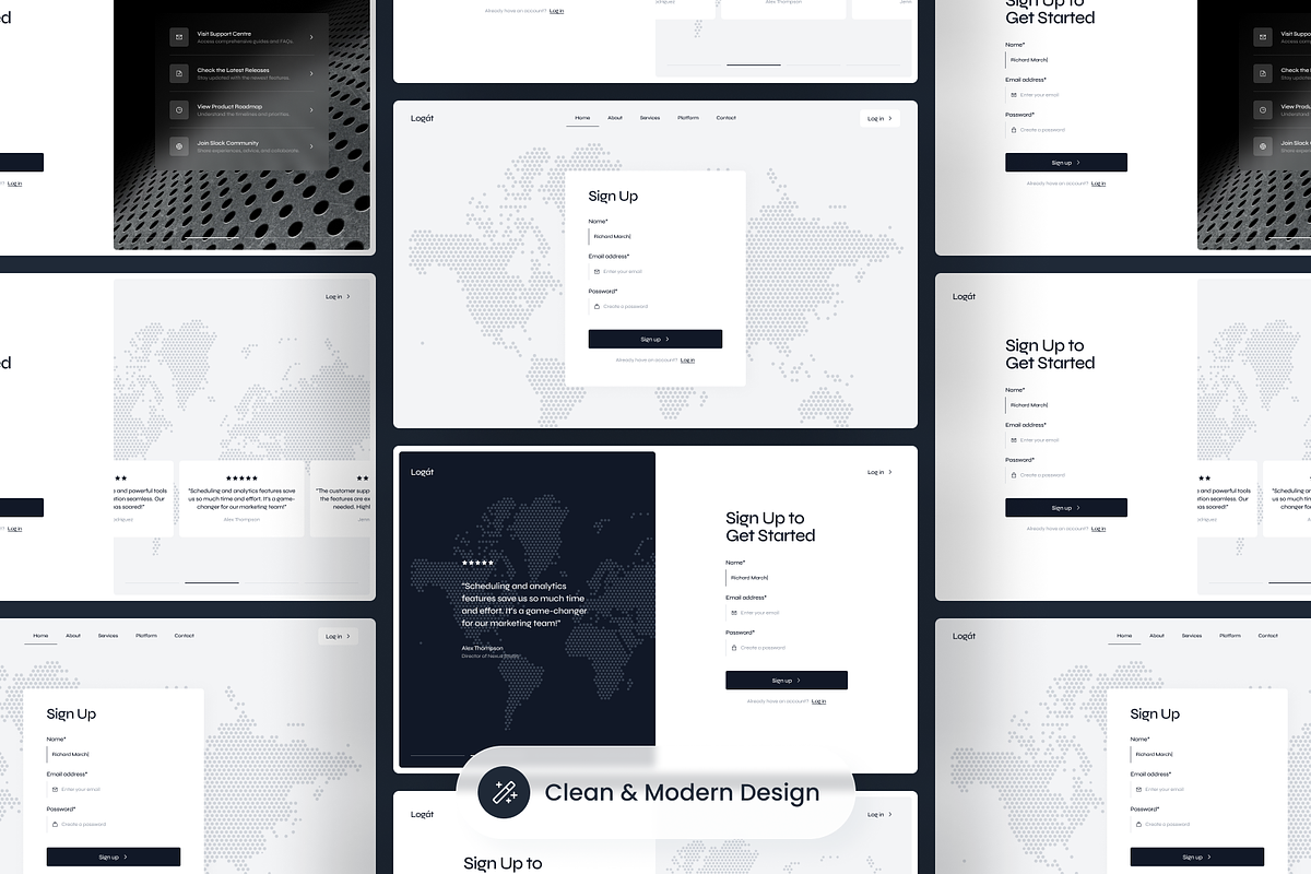 Logát - Login & Sign Up Kit, a Websites & App Template by SLAB! Design (Photo 4 of 4)