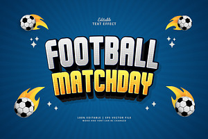Text Effect Football Matchday
