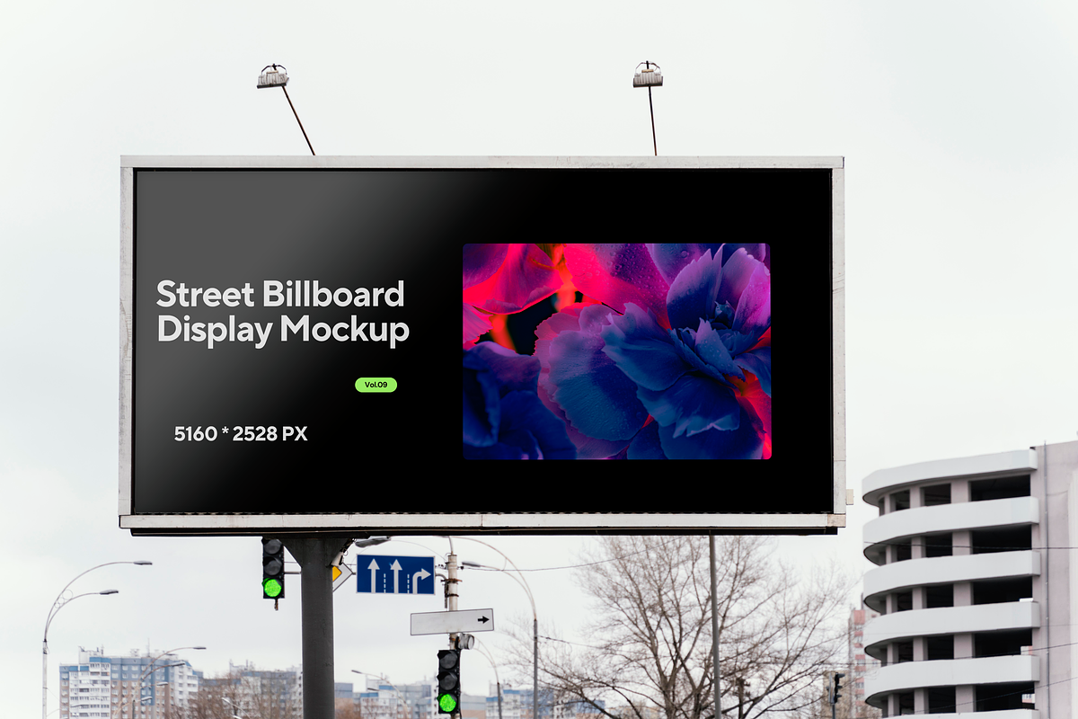 Street Display Billboard Mockup, an Advertising Mockup by GearShift (Photo 4 of 4)