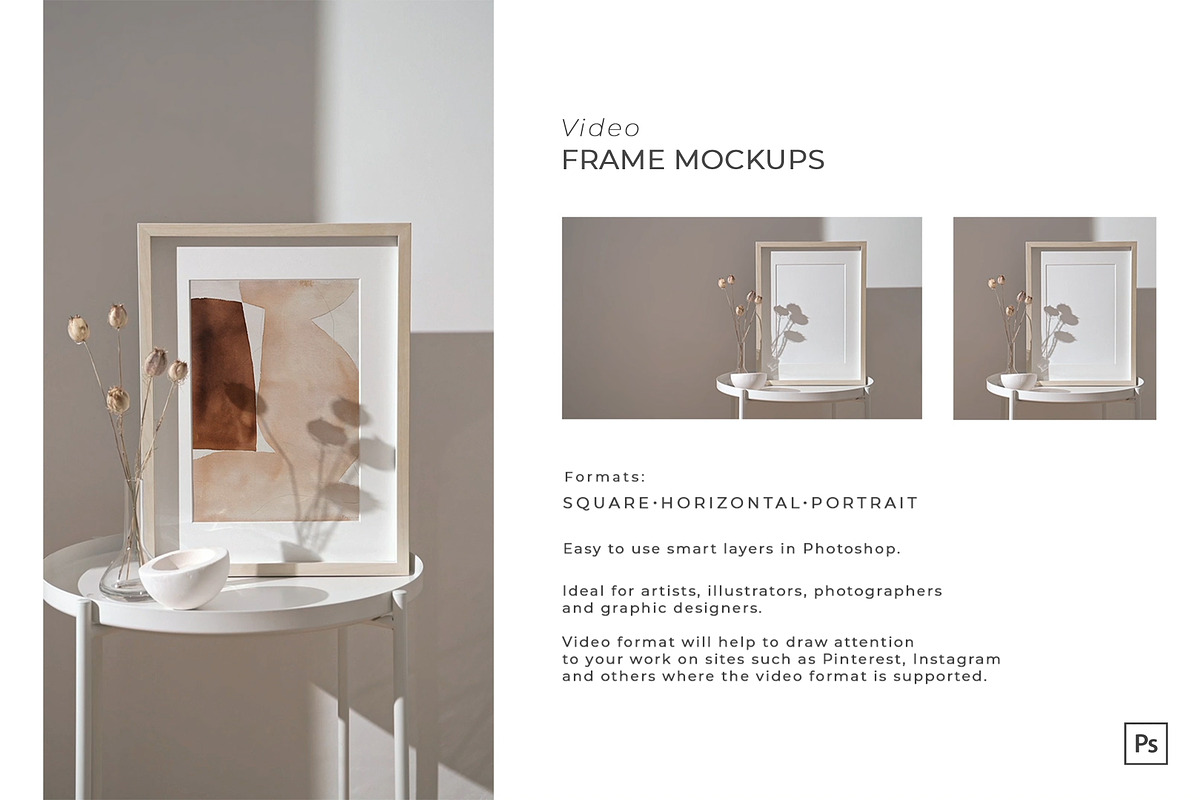 Video&Photo Frame mockups, a Print Template by Una Matison (Photo 7 of 13)