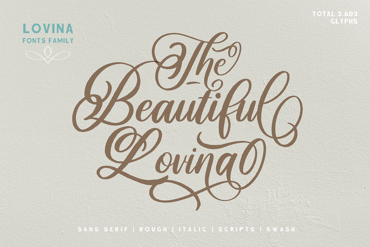 Lovina Fonts Family