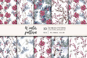 Winter seamless patterns, a Pattern Graphic by Vasmila (Thumbnail 1 of 7)